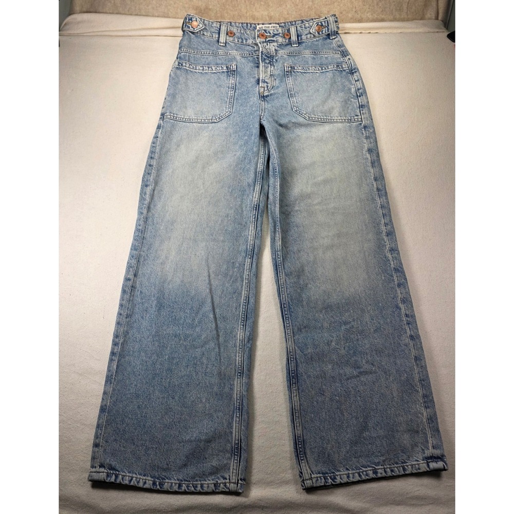 We The Free Light Wash Wide Leg Jeans